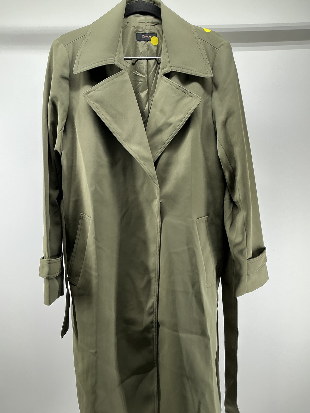 Stretch Crepe Trench Coat